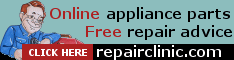 Appliance parts available online from RepairClinic.com