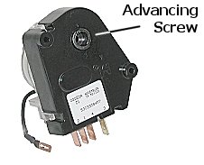 Defrost Timer showing Advancing Screw
