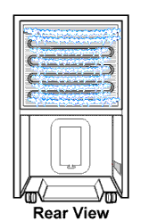 Frosted dehumidifier evaporator coil