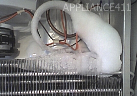 Evaporator coil with ice-ball formation