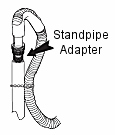CLICK to see item described Washer drain hose to stand pipe connector.
