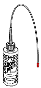 'Zoom Spout' oiler with telescoping spout